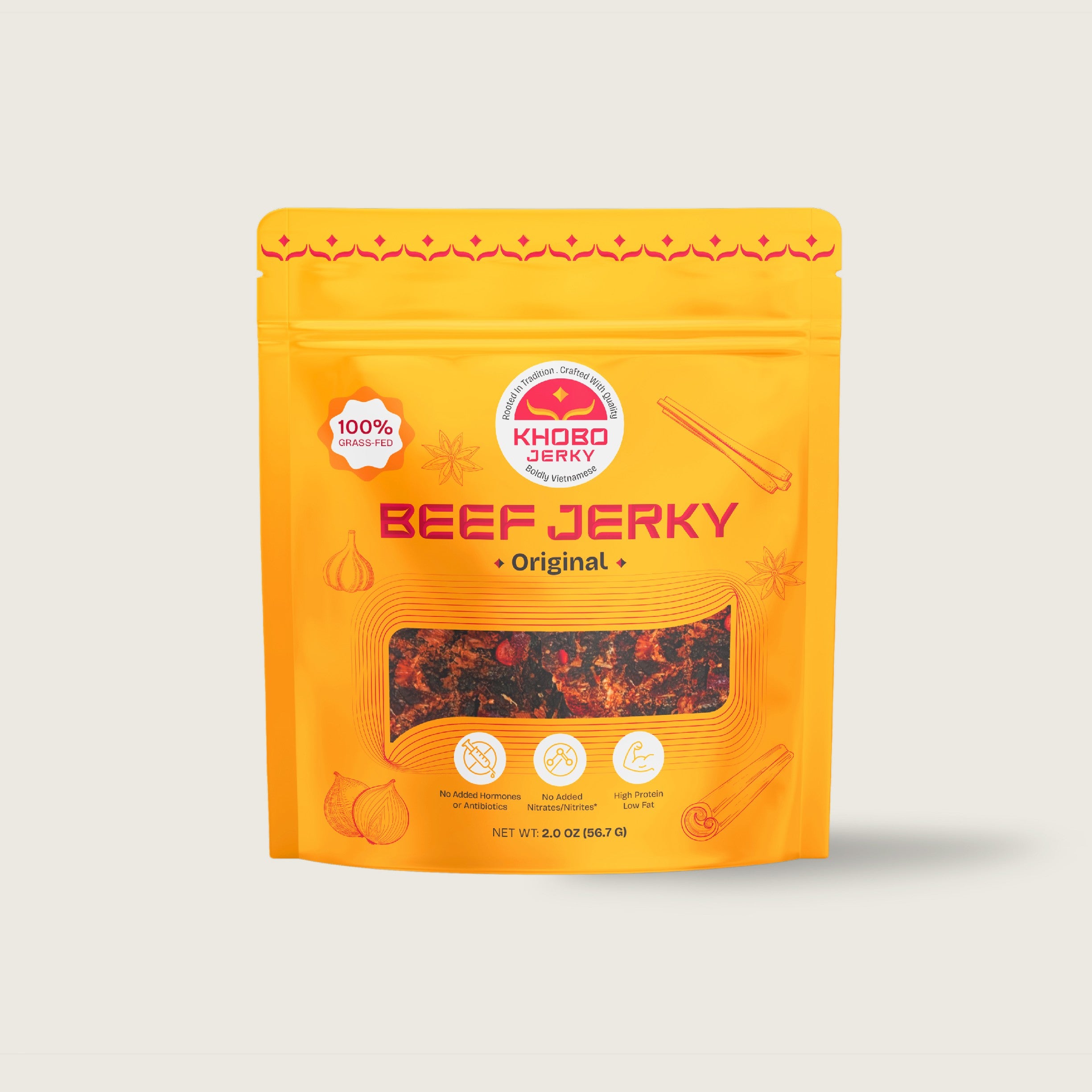 Handcrafted Vietnamese Original Beef Jerky – KHOBO